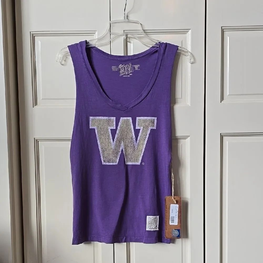 Washinton Huskies Purple Women's Tank Top Size S